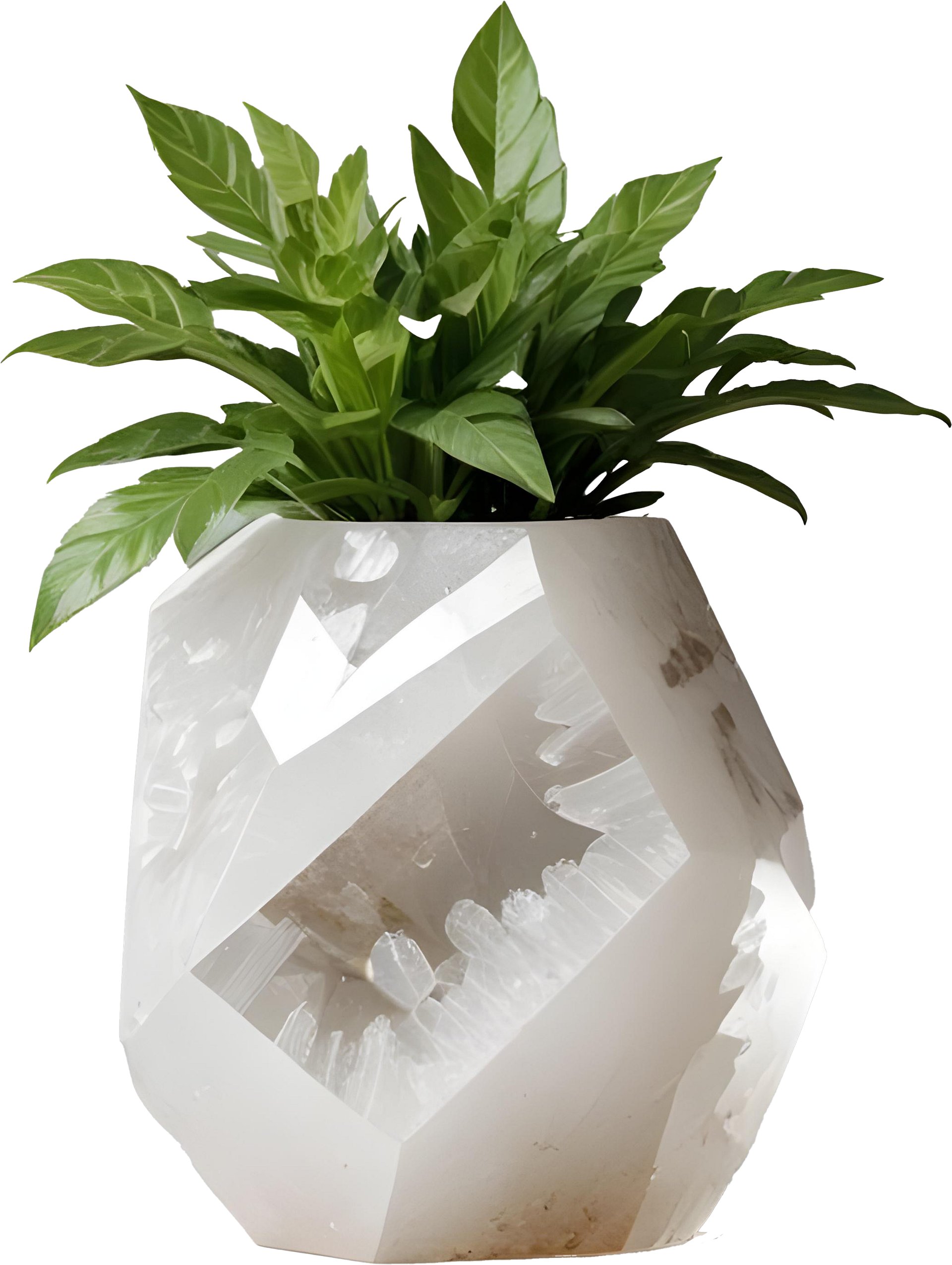 Collection: Crystal Serenity – Boho Chic Quartz Planter PNG product image (1)