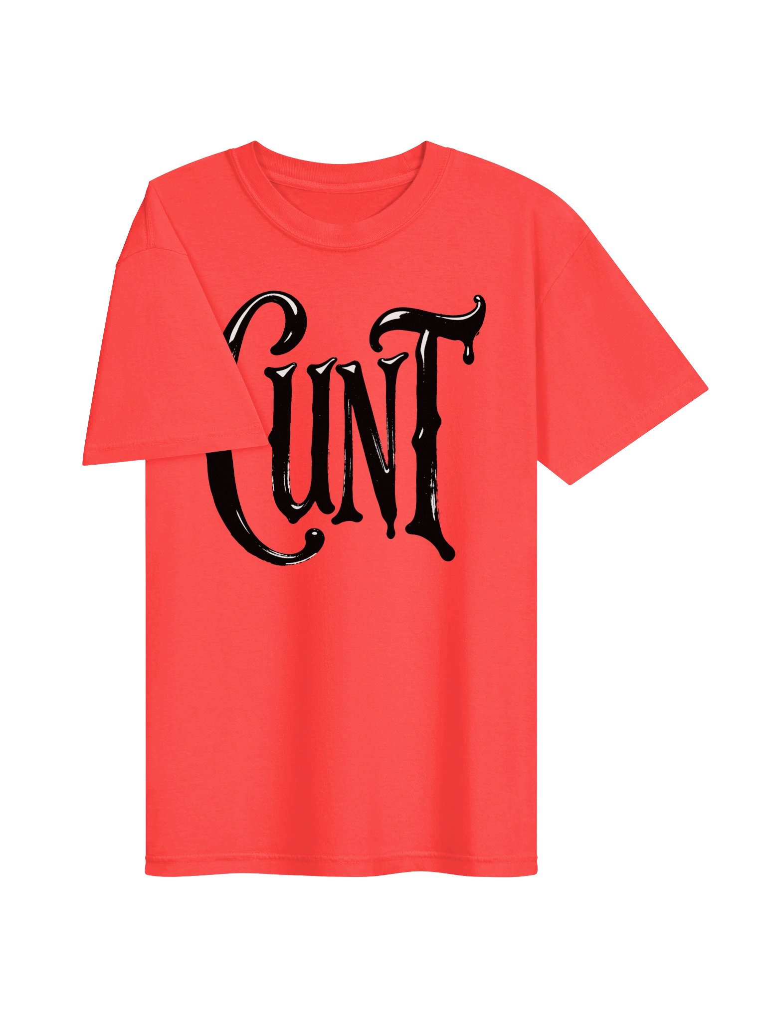 CUNT in Black Grungy Letters T-Shirt product image (3)