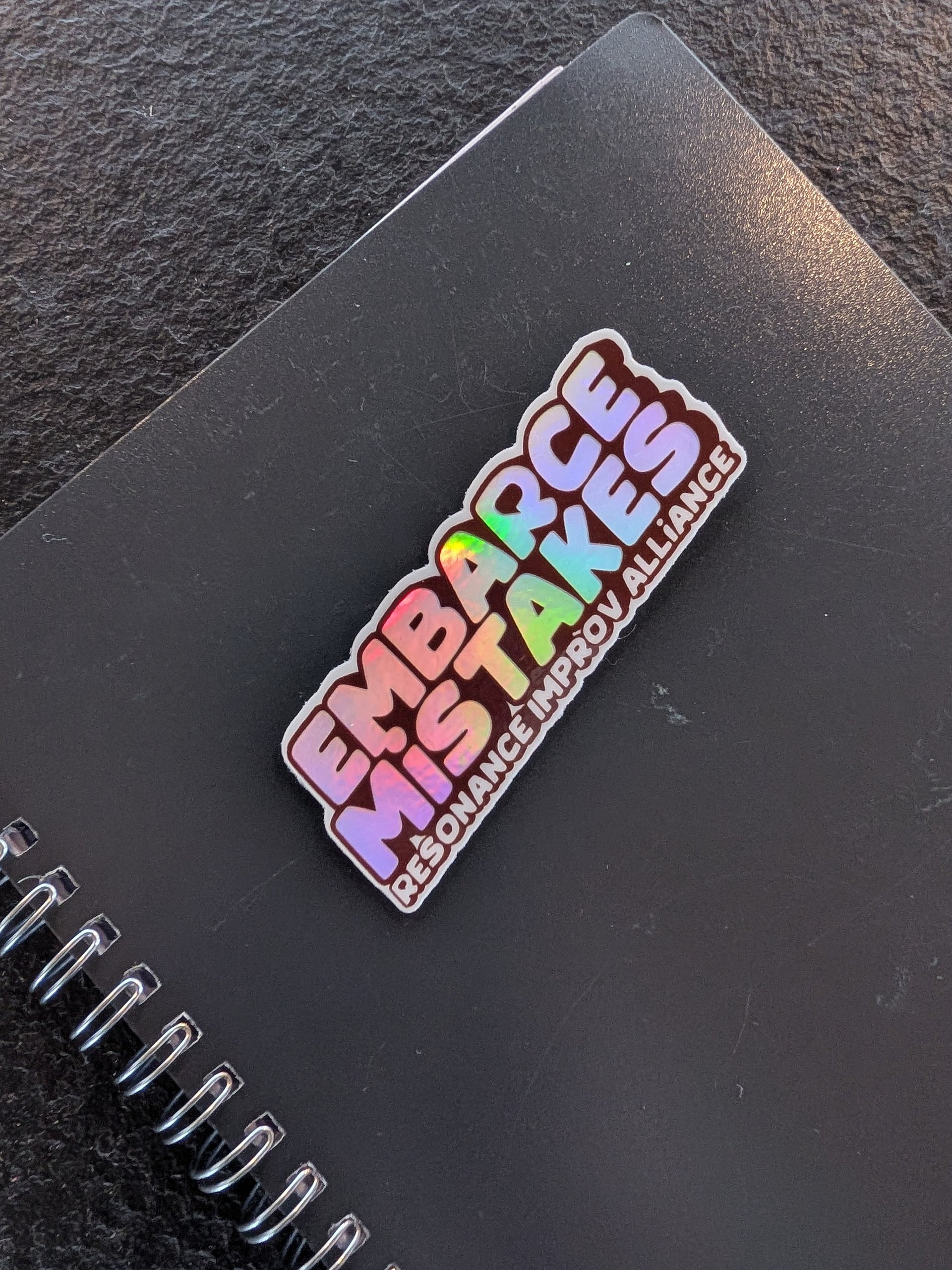 No Mistakes Holographic Sticker product image (2)