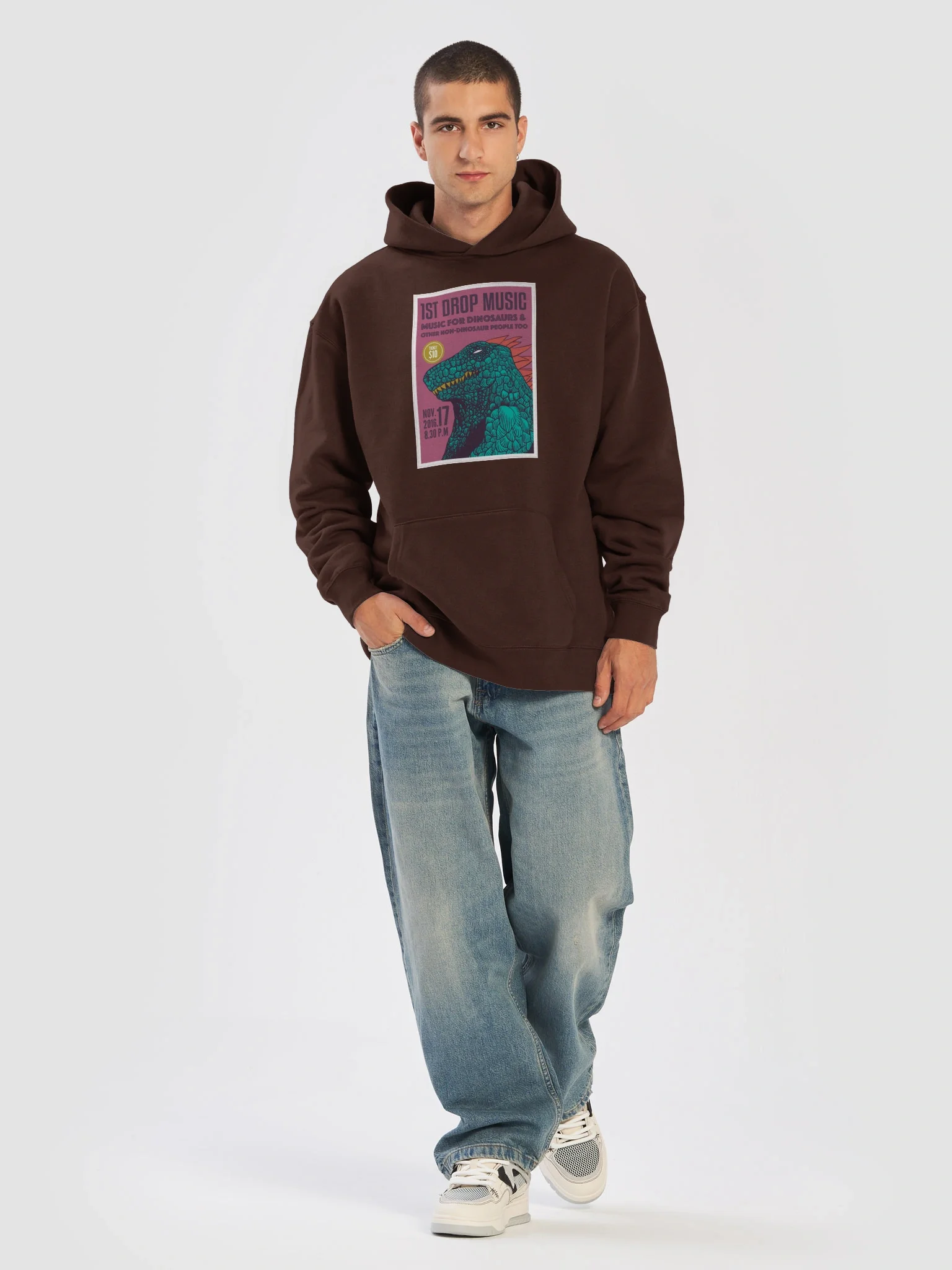 1st Drop Music - Music For Dinosaurs Unisex Hoodie