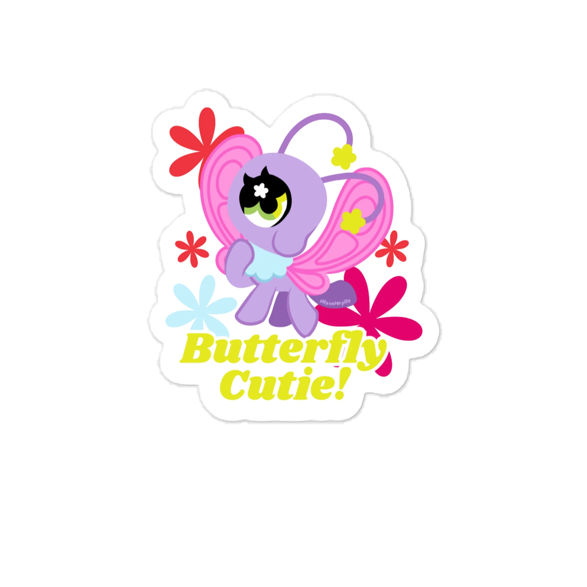 Butterfly Cutie Vinyl Sticker product image (1)