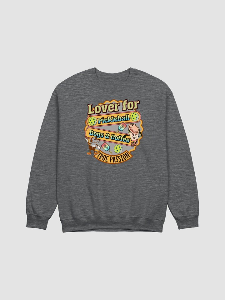 Lover For Pickleball Dogs And Coffee Passionate Sweatshirt product image (3)