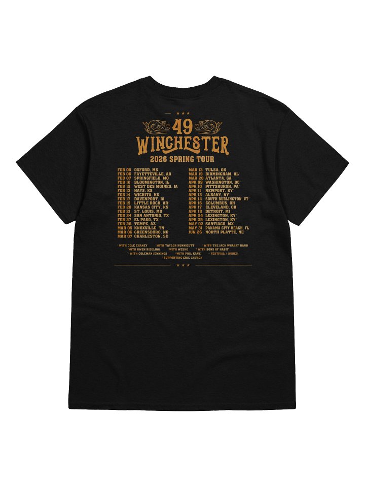 49 Winchester 2026 Spring Tour North American City Tshirt product image (2)
