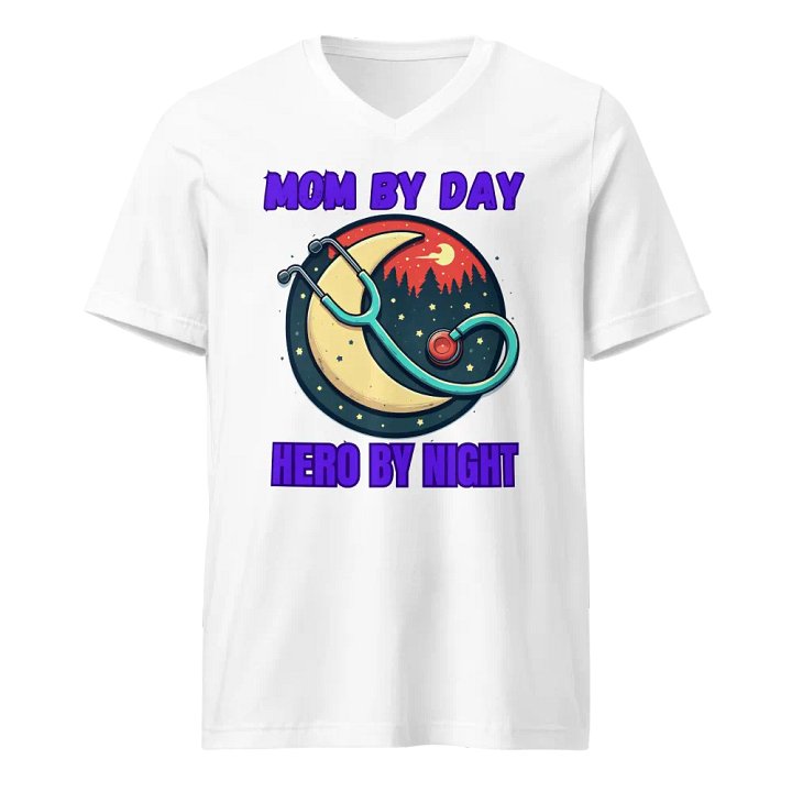 Starry Night Stethoscope V-Neck Tee product image (5)