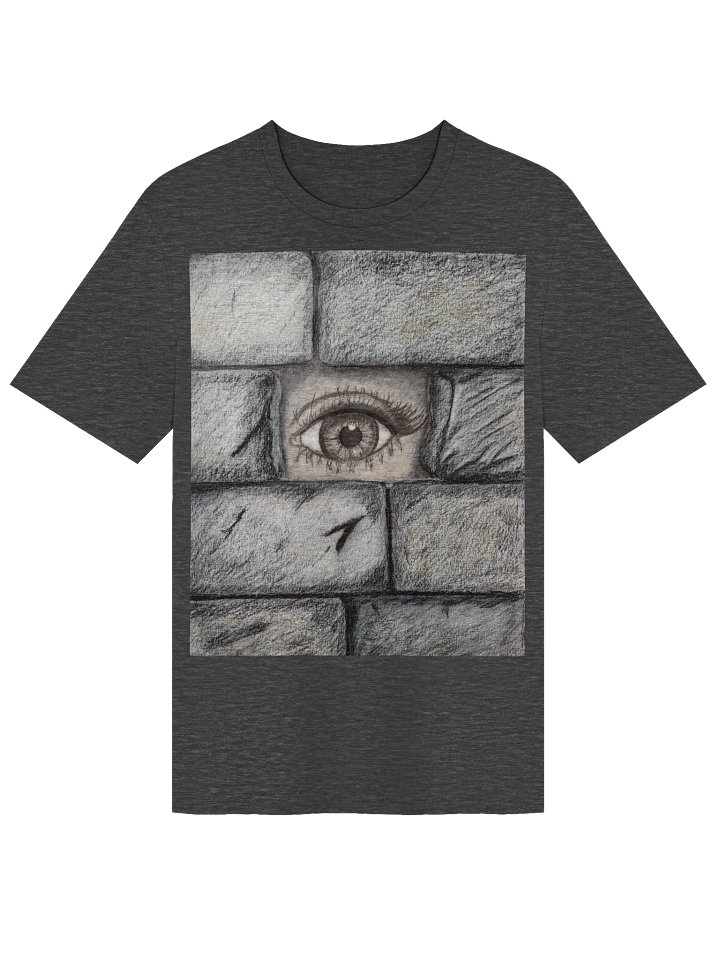 "Eye behind wall" T-Shirt. Unisex Stanley/Stella Organic Ribbed Neck T-Shirt product image (1)