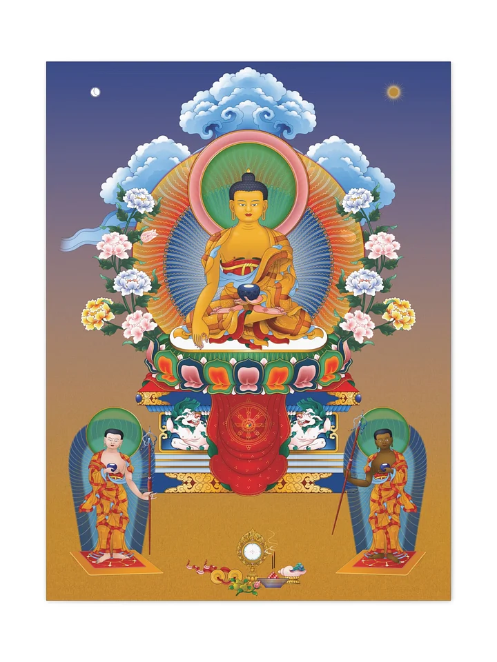 Shakyamuni Buddha thangka canvas print product image (1)
