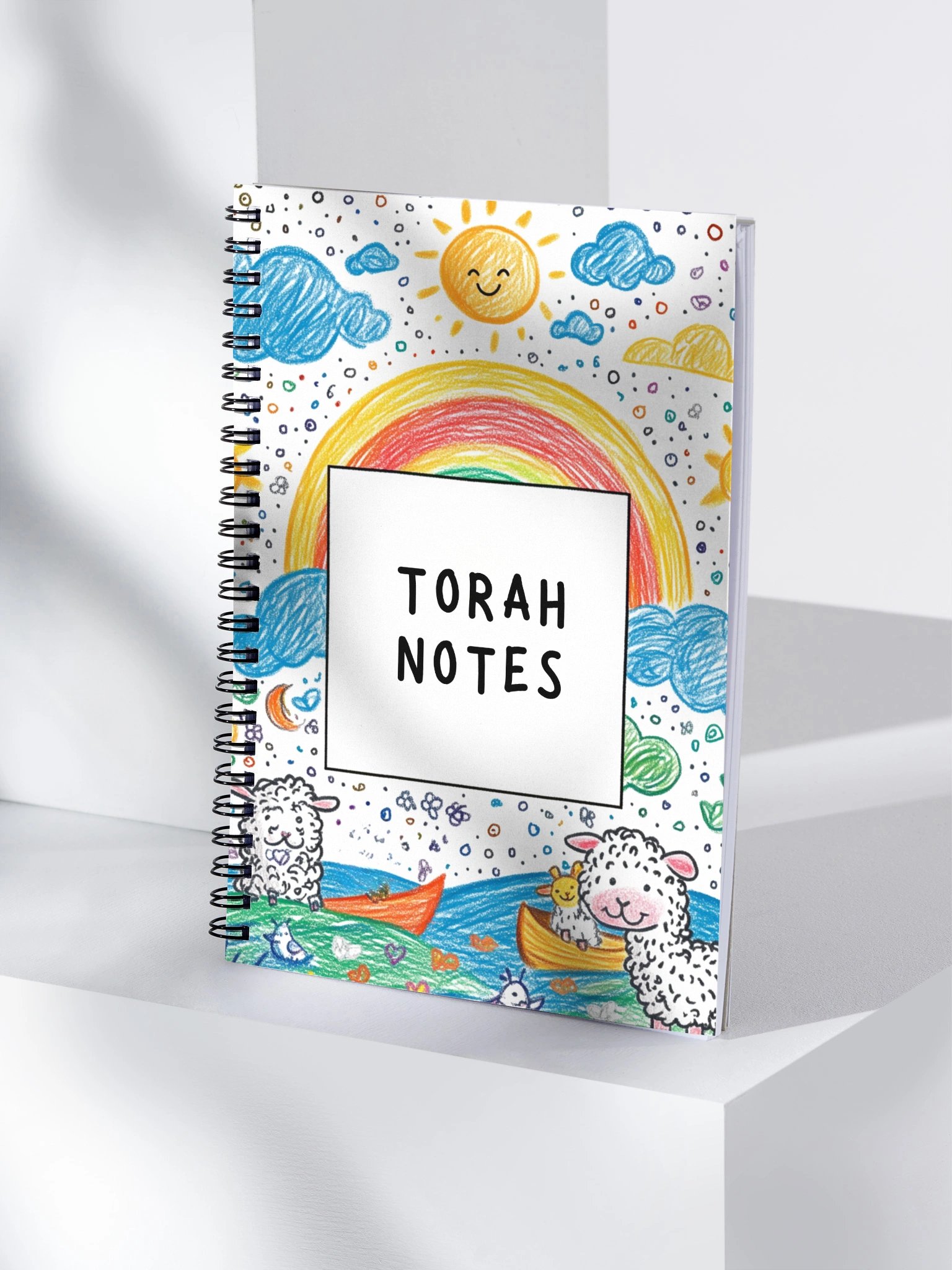 Cheerful Torah Notes Spiral Notebook product image (4)