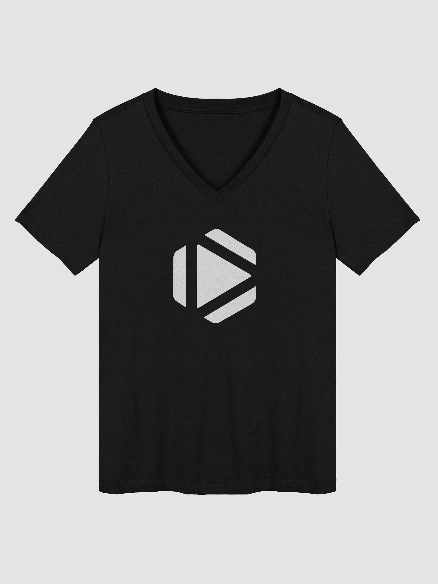 Abstract Monochrome V-Neck Tee product image (1)