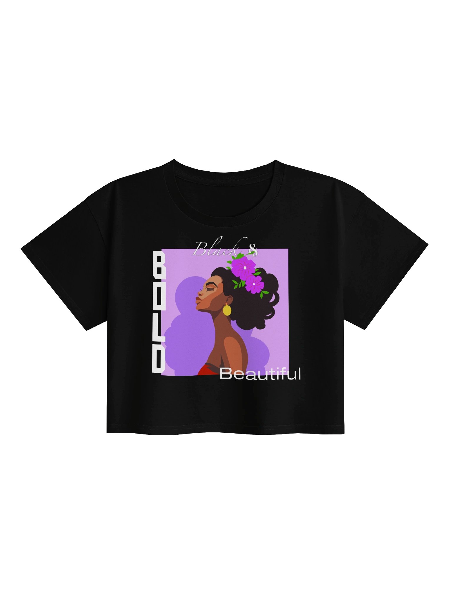 Bold Black Beautiful Icon III Crop Tee product image (1)