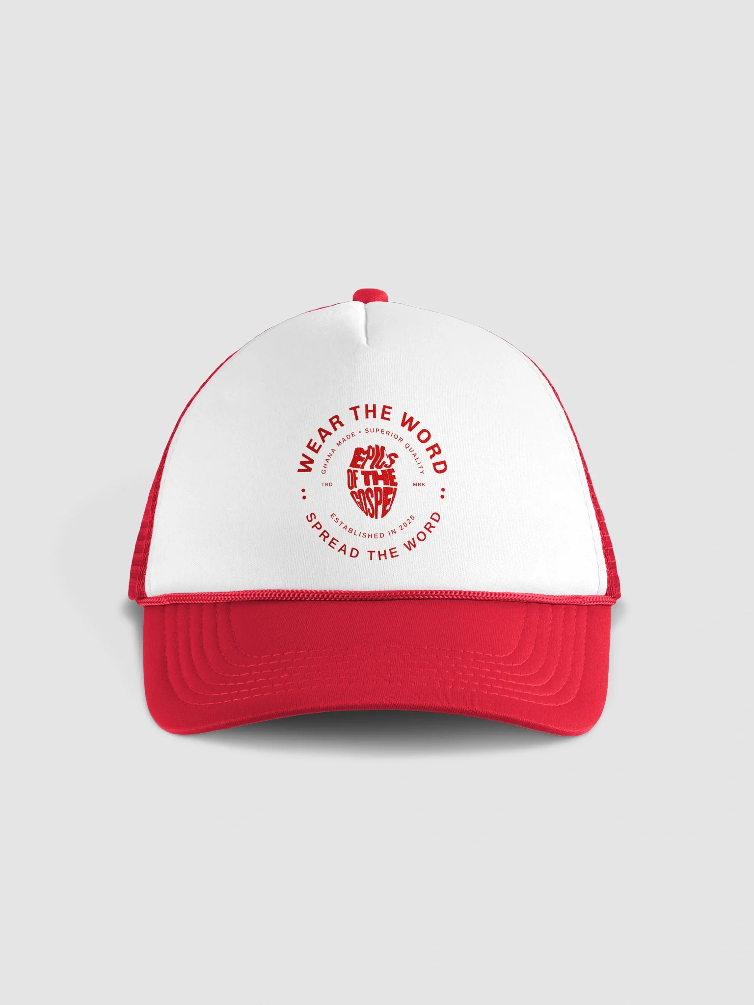 'EPICS OF THE GOSPEL' Trucker Hat White & Red