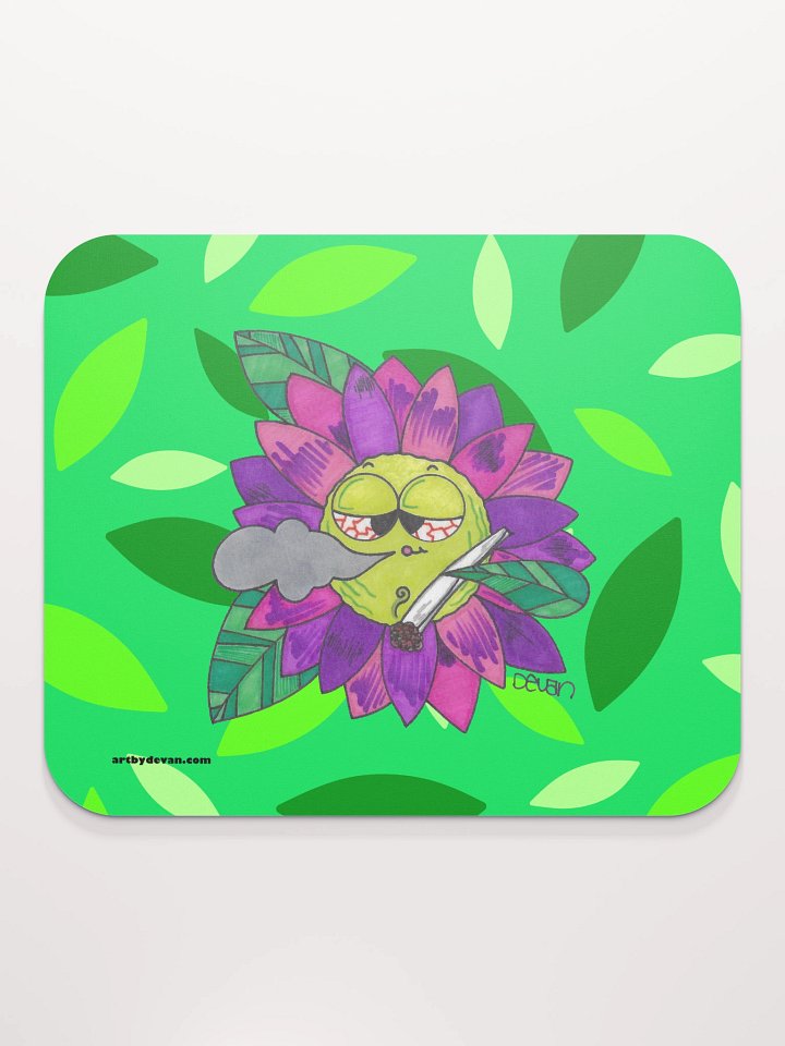 Magenta Stoner Flower Mousepad product image (2)
