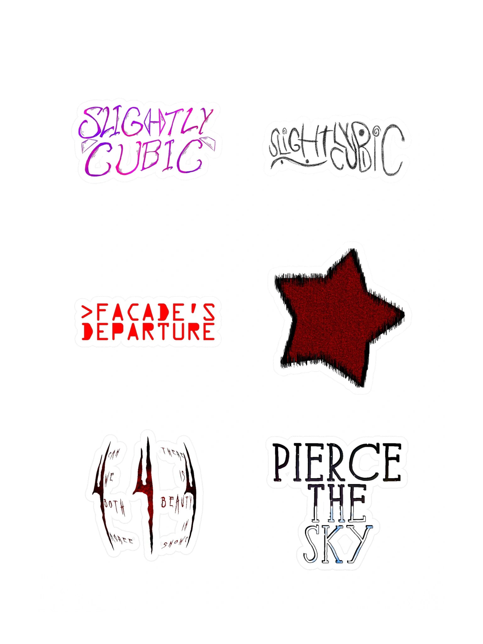SlightlyCubic Sticker Sheet product image (3)