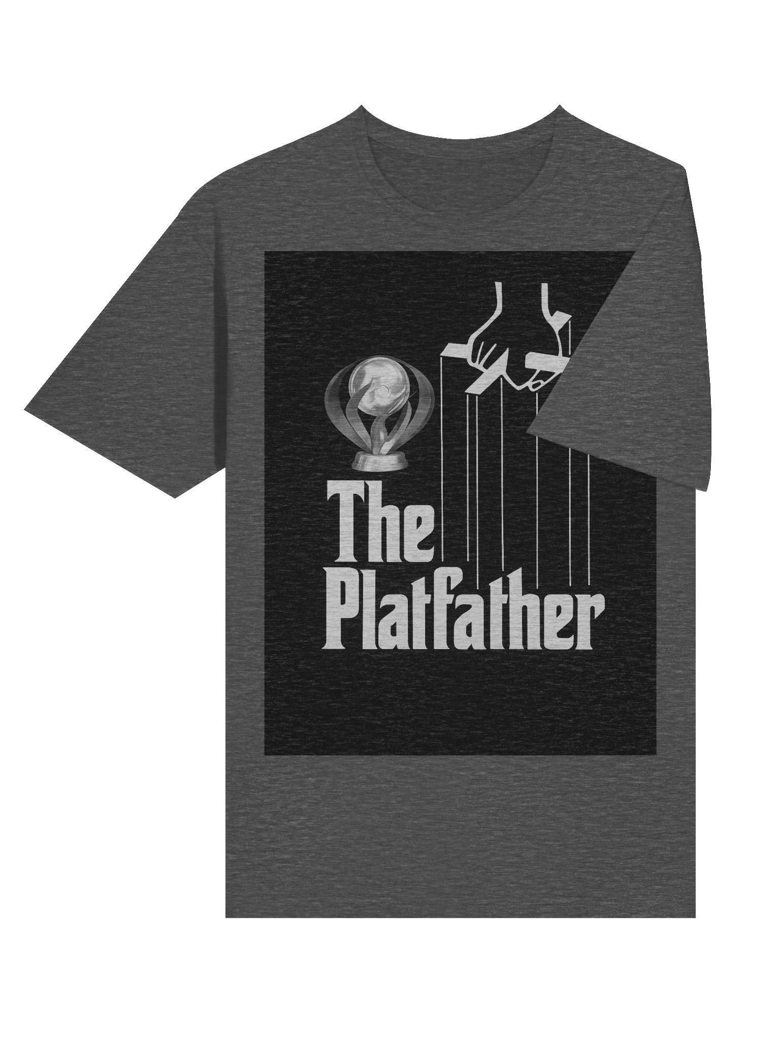 The Platfather T-Shirt | Platinum Trophy Gamer Parody | Mafia Movie Poster Style product image (6)