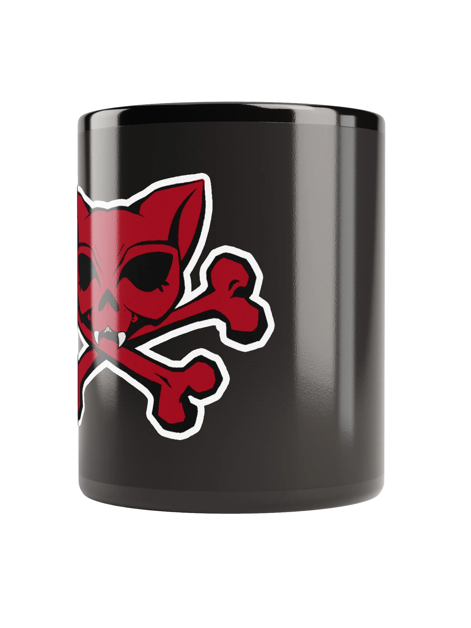 Red Kat Skull Blaque Mug product image (4)
