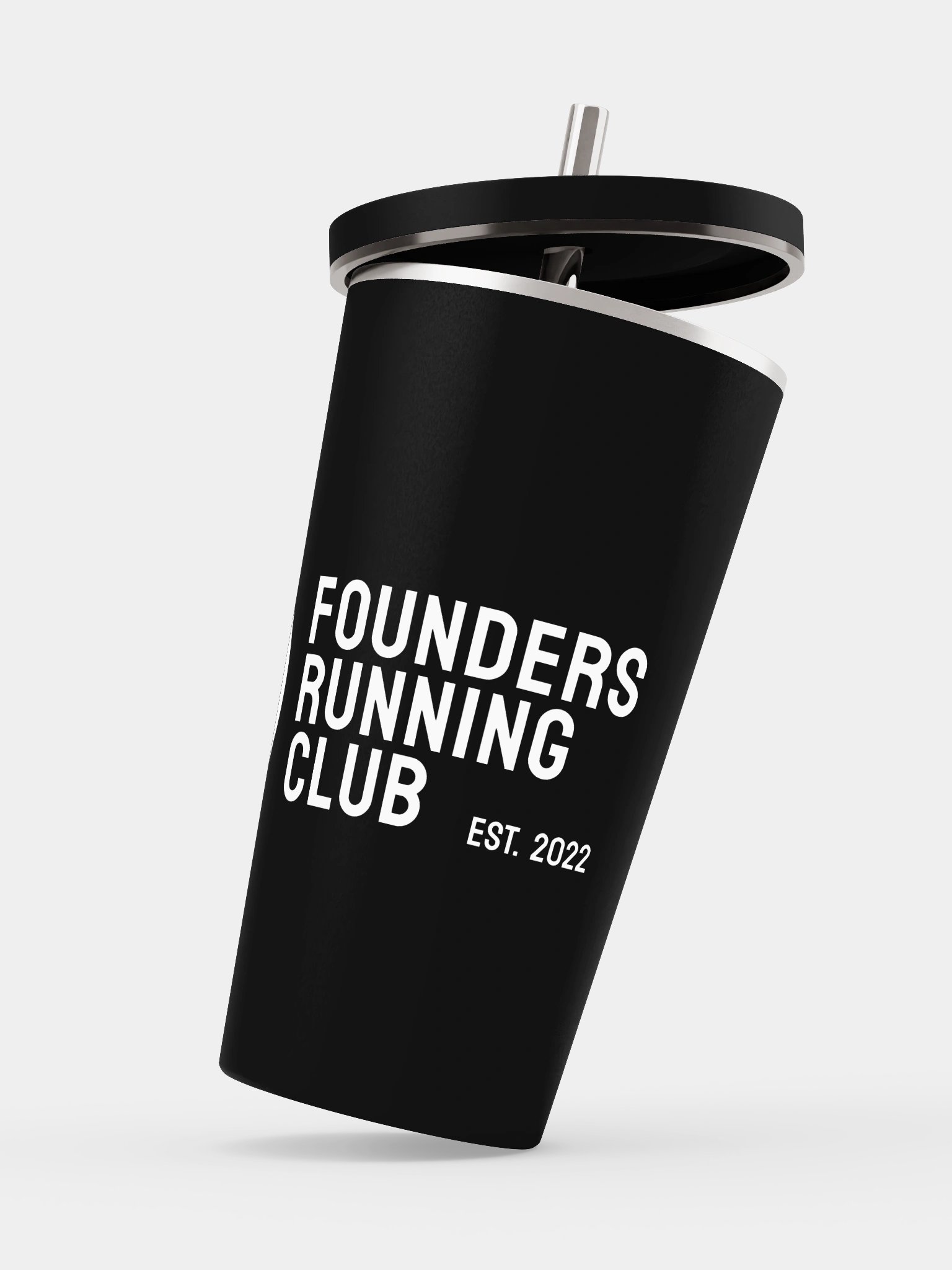 Founder Running Club - Tumbler with a straw product image (4)