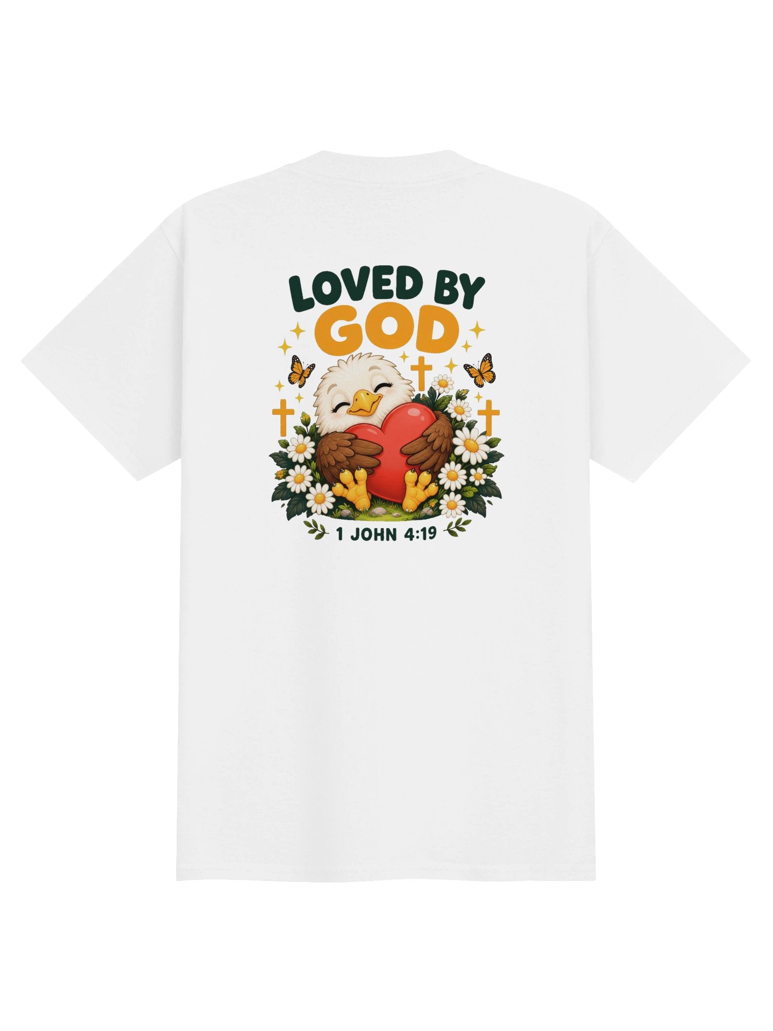 Loved by God Youth T-Shirt — 1 John 4:19 product image (2)
