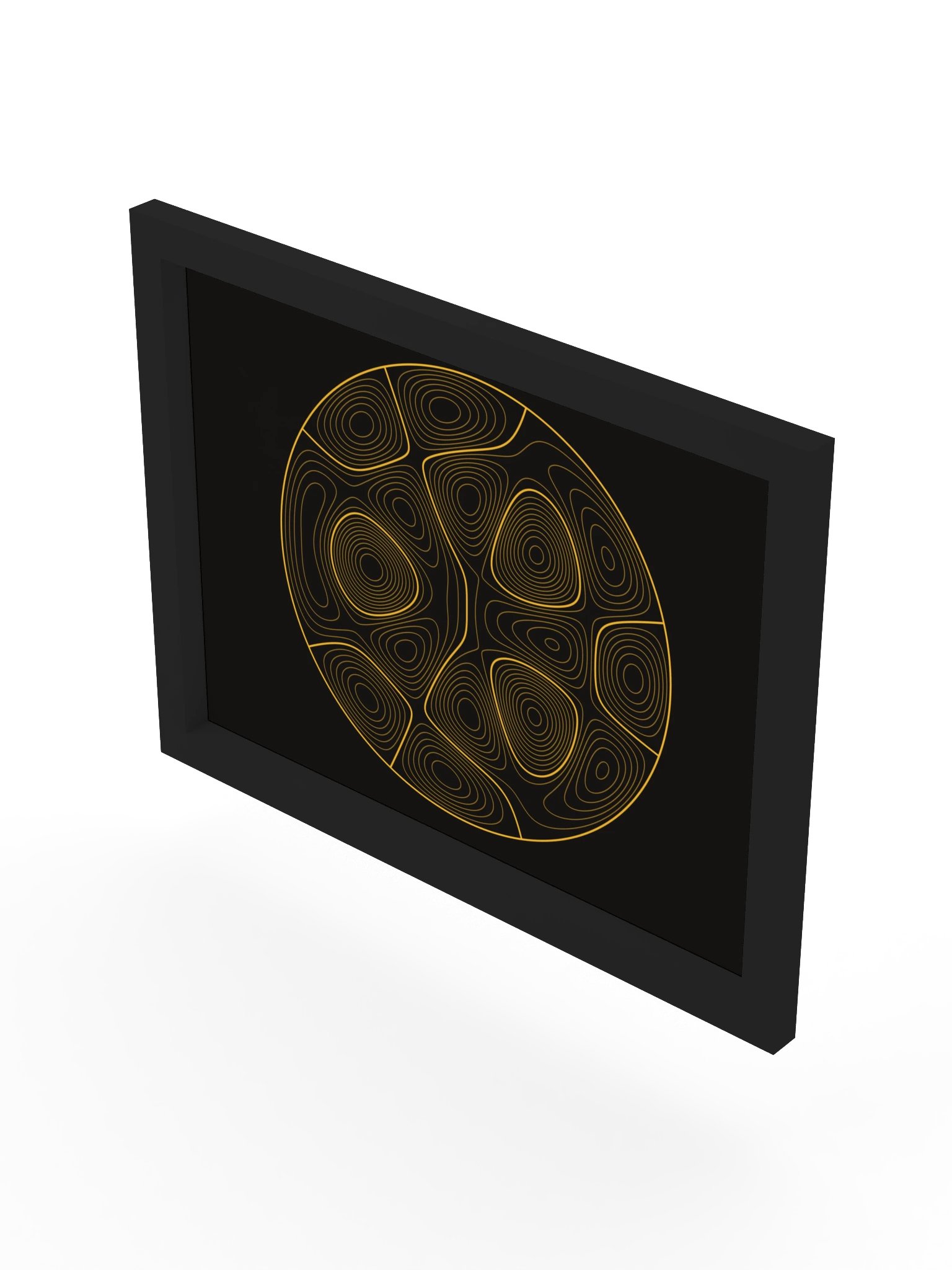 Solar plexus · Lines Framed Poster product image (64)