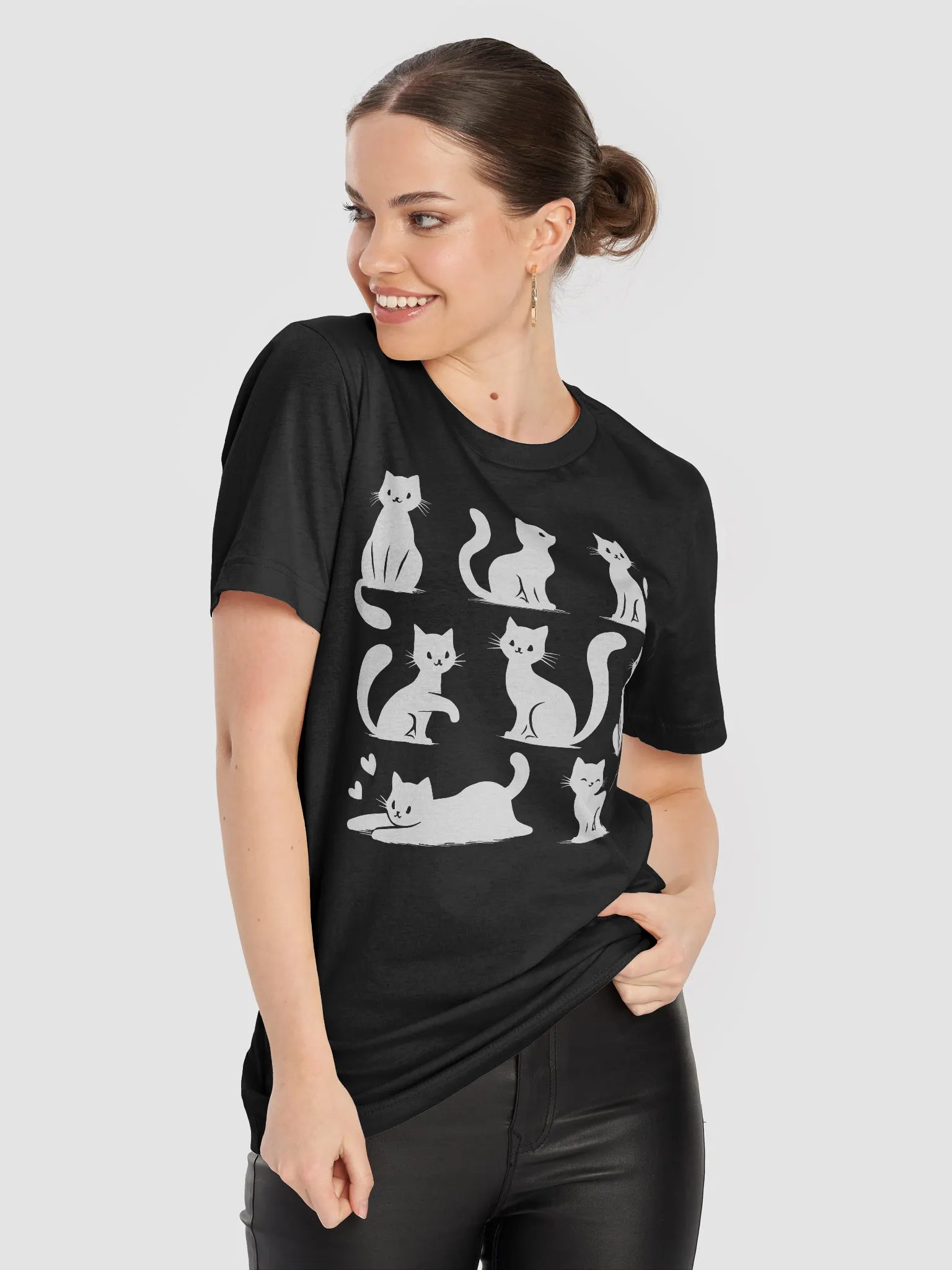 White Cats Supersoft Unisex T-Shirt product image (8)