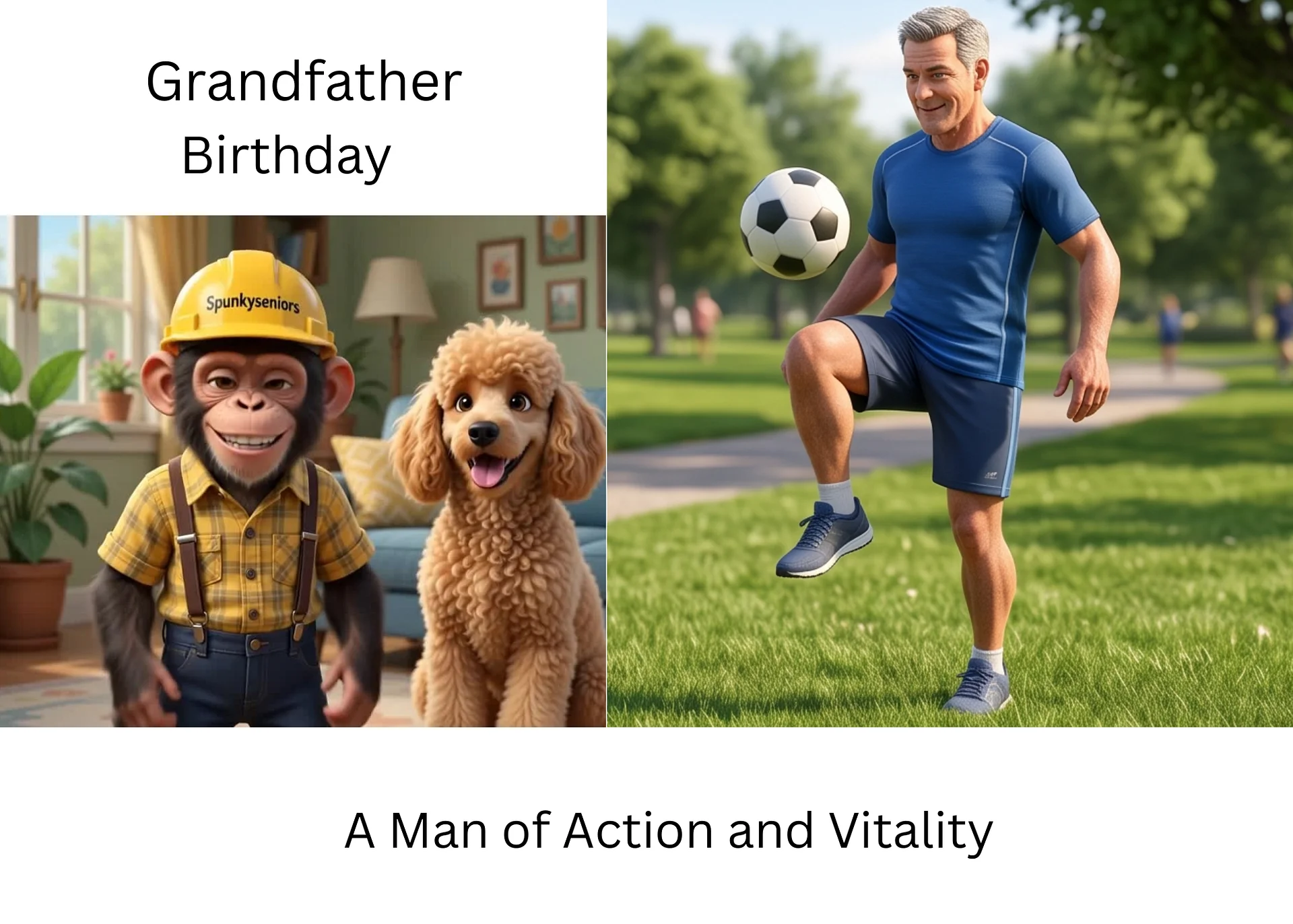 A Man of Action and Vitality: Grandfather Birthday product image (1)