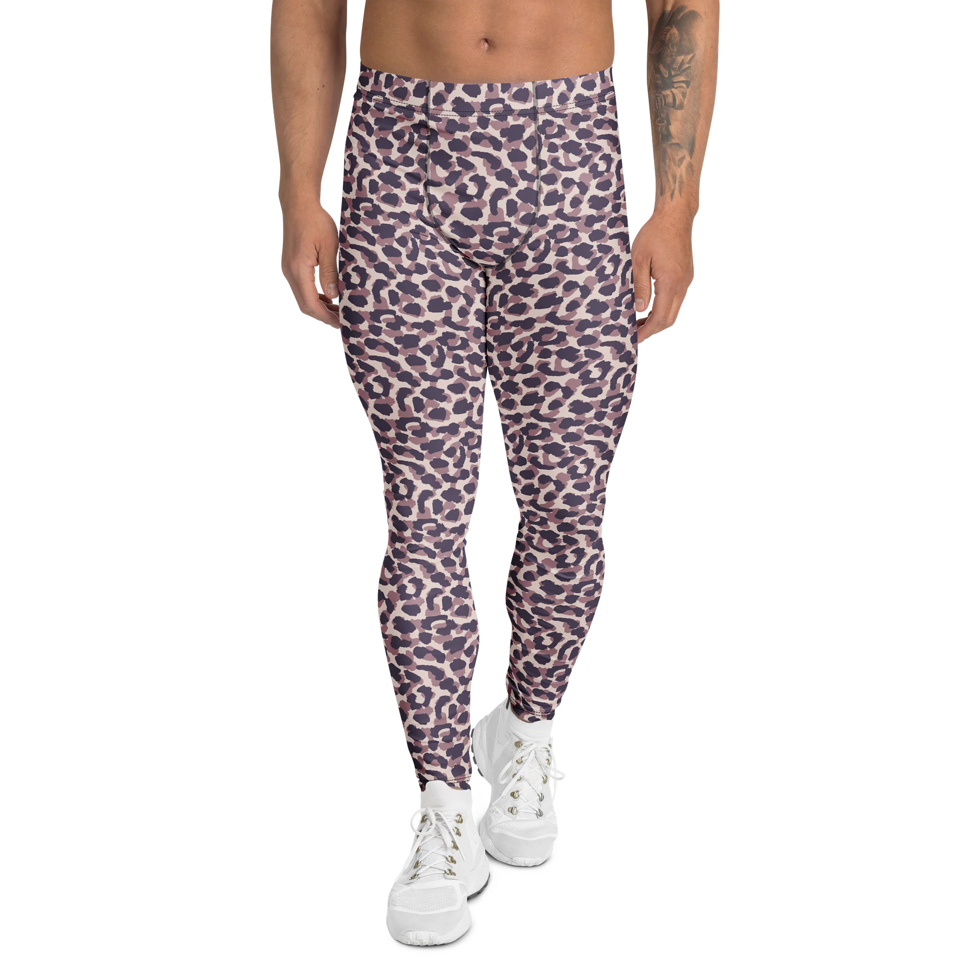 Comfortable Men's Leggings Bold Leopard Print product image (1)