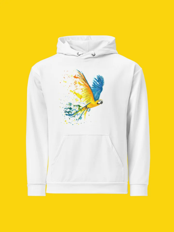 All-Over Print Recycled Unisex Hoodie ''Parrot'' | Anastasia Gracheva© product image (1)