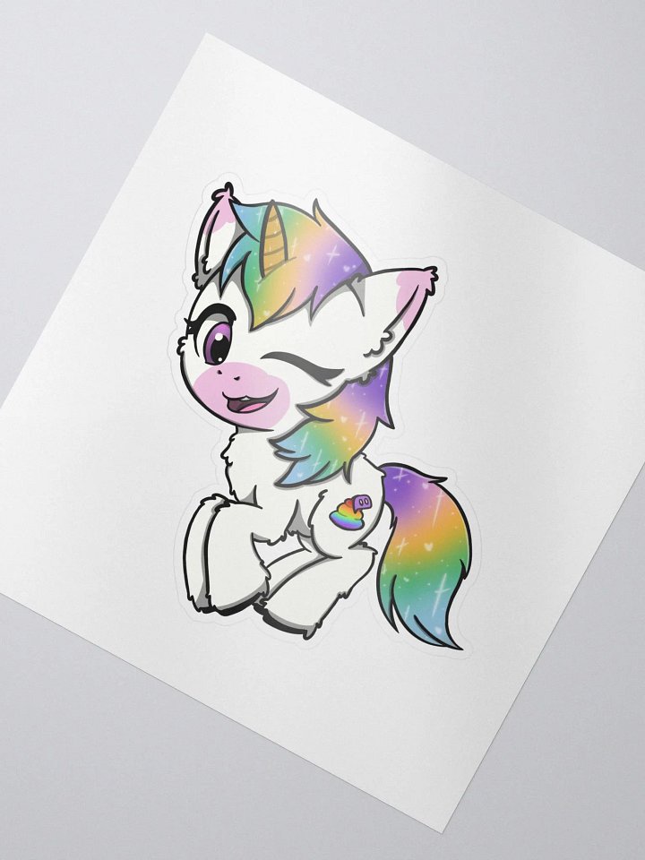 "Winky Unicorn" Sticker product image (2)