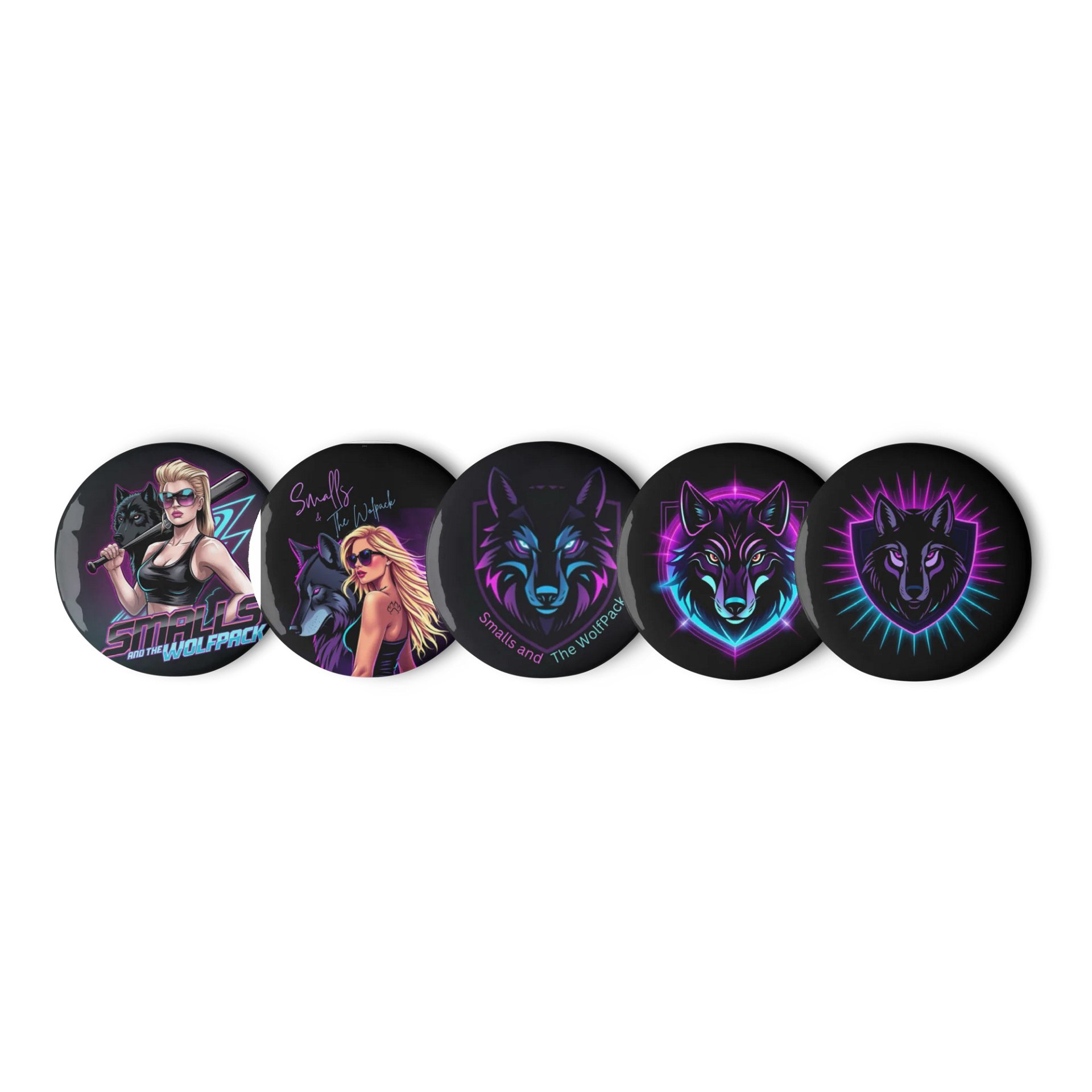 Smalls and The Wolfpack Buttons product image (1)