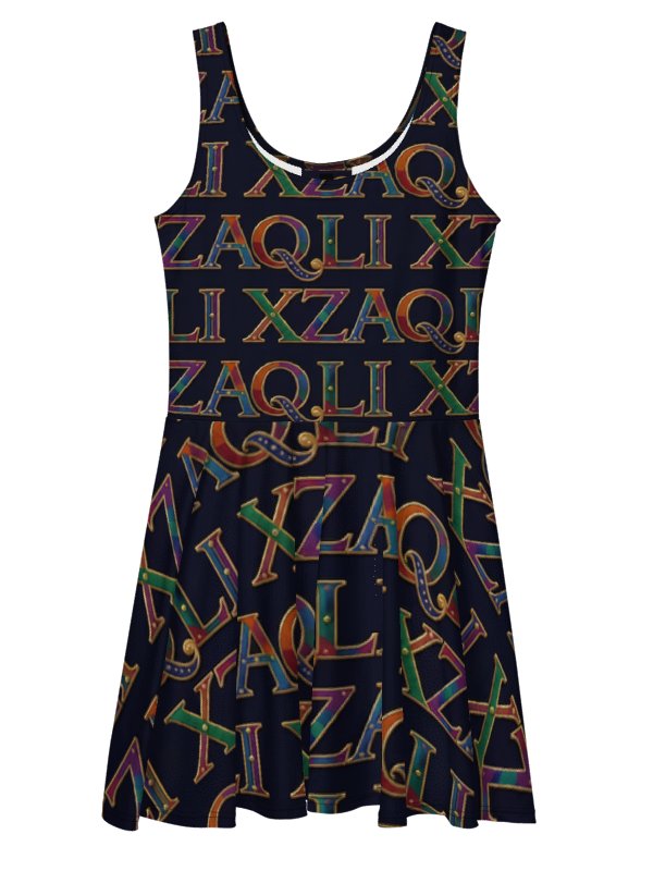 XZAQLI Prism Monogram Skater Dress product image (1)