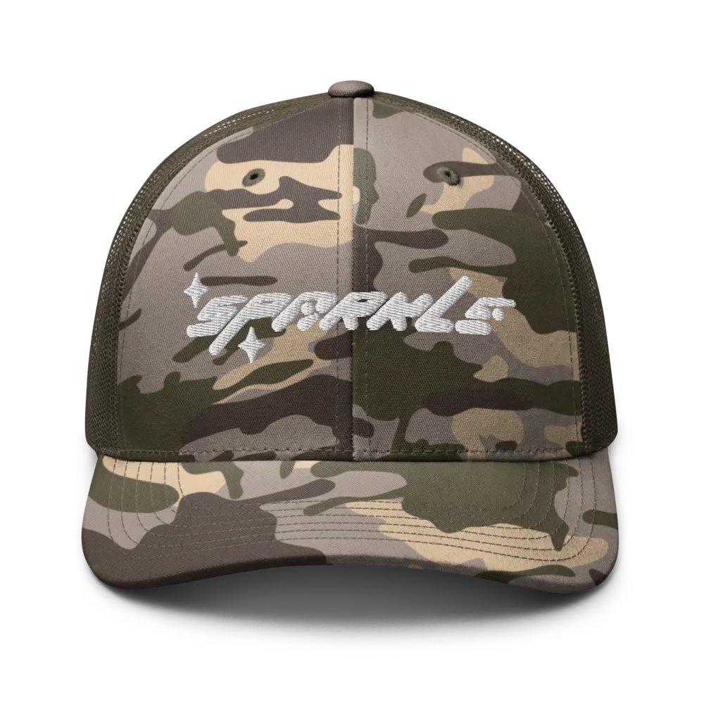 sparkle camo trucker hat product image (1)
