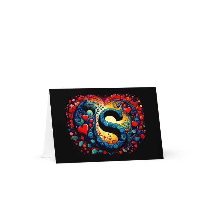 Valentine’s Monogram Letter S(5) Card product image (1)