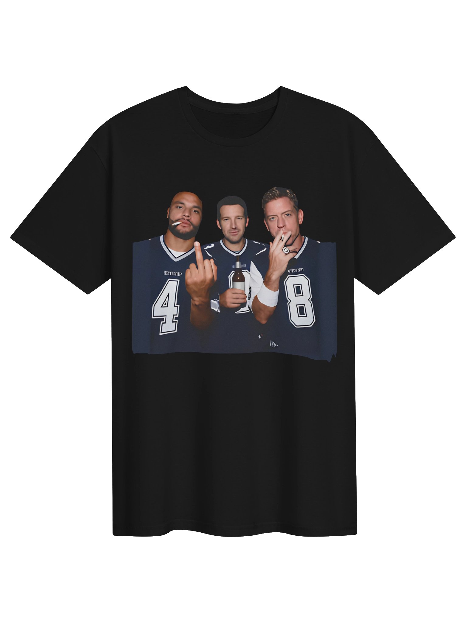 Dak Prescott Tony Romo Troy Aikman Middle Finger Shirt product image (1)