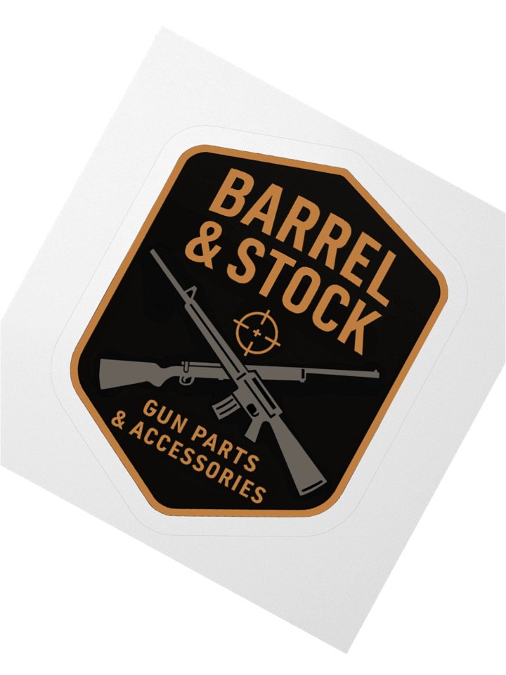 Crossed Firearms Kiss Cut Stickers product image (2)