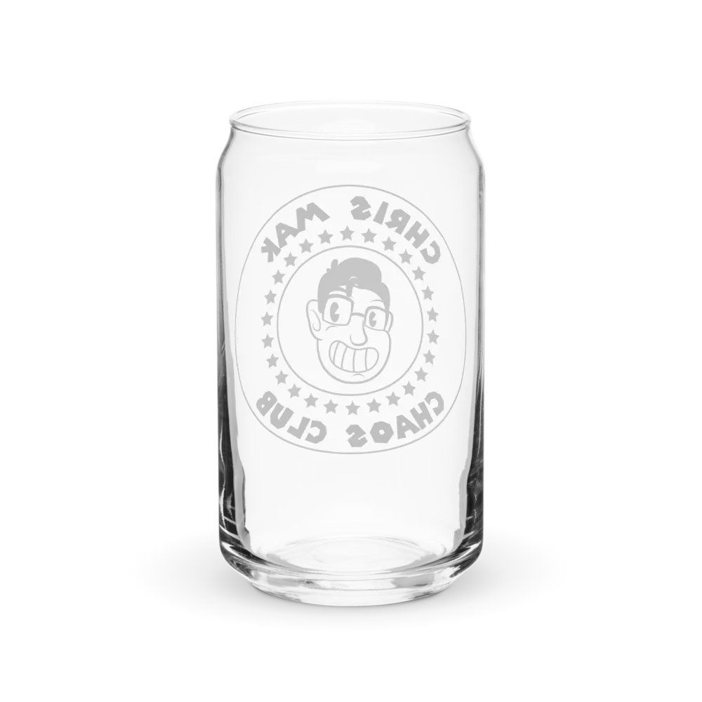 Chaos club glass can cup product image (38)