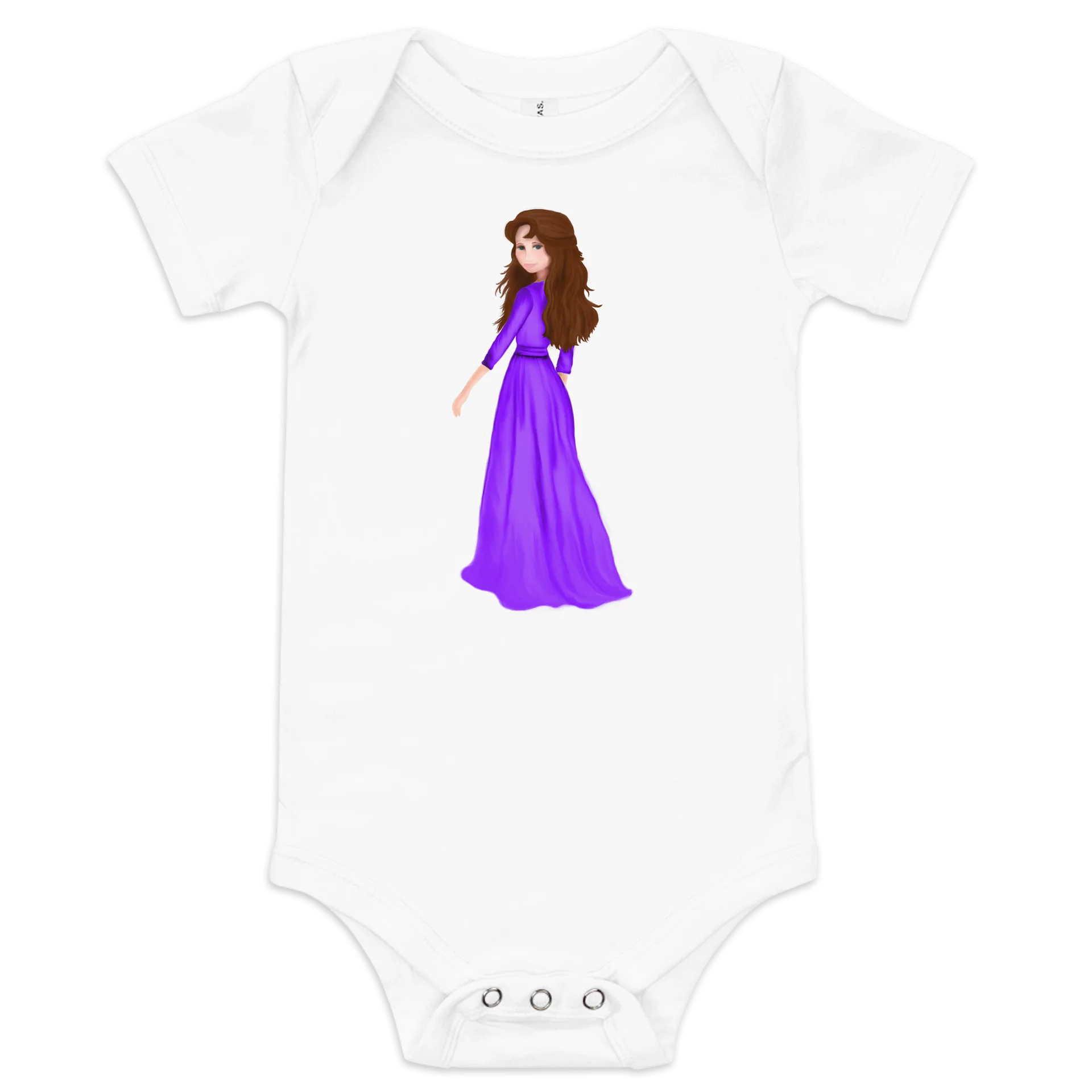 "Princess" Baby Short Sleeve One Piece product image (4)