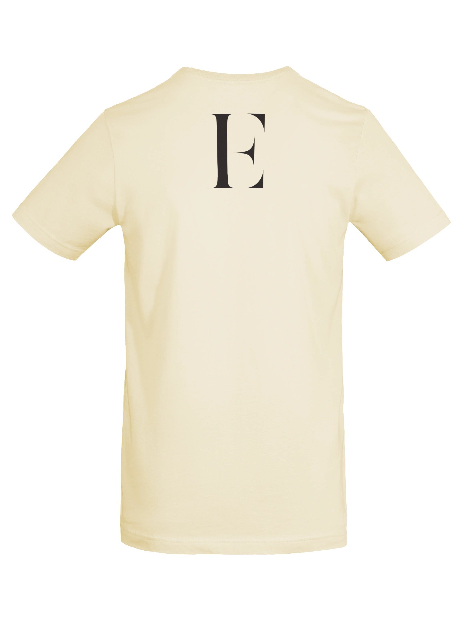 Shoulder Monogram Crew Tee — Natural & White product image (11)