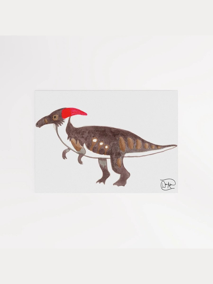 Parasaurolophus Watercolour Print product image (1)