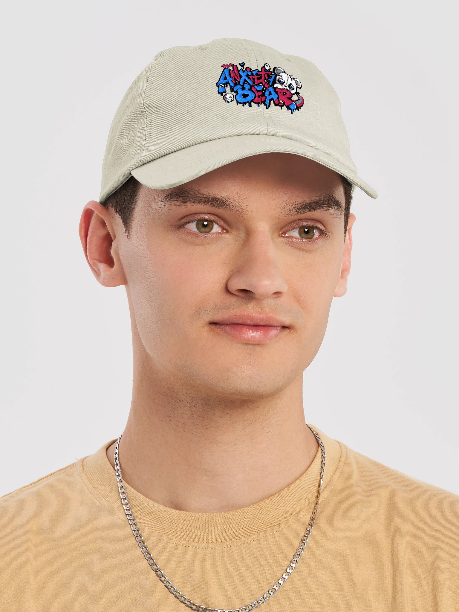 Anxiety Bear Embroidered hat product image (24)