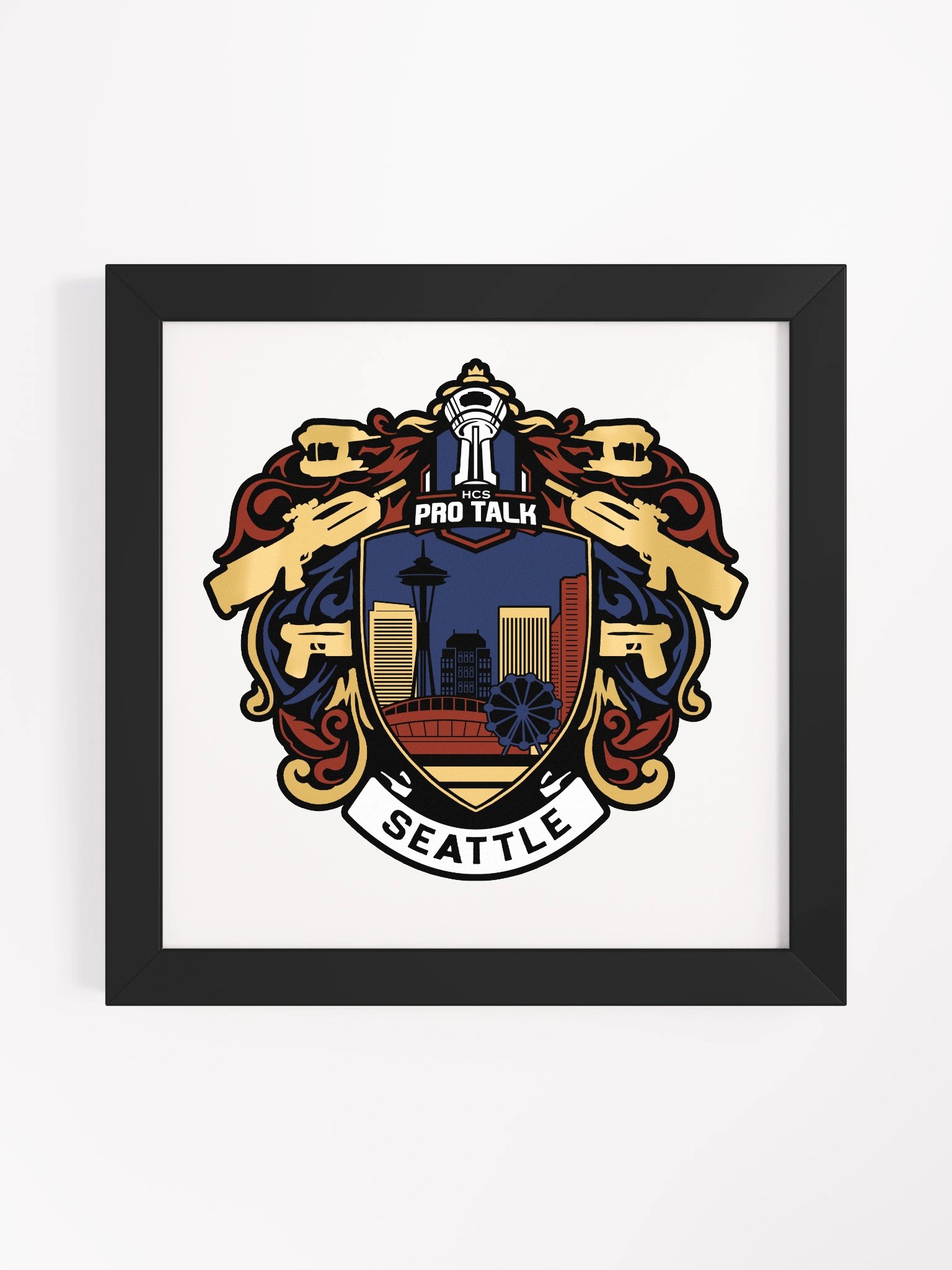 HPT x Seattle Framed Print product image (3)