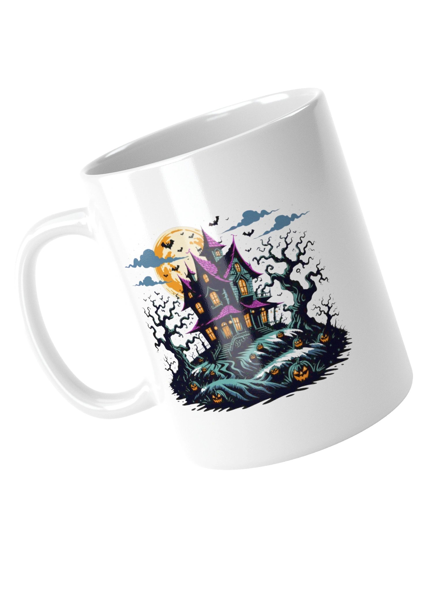 Haunted House Night Scene Coffee Mug product image (15)