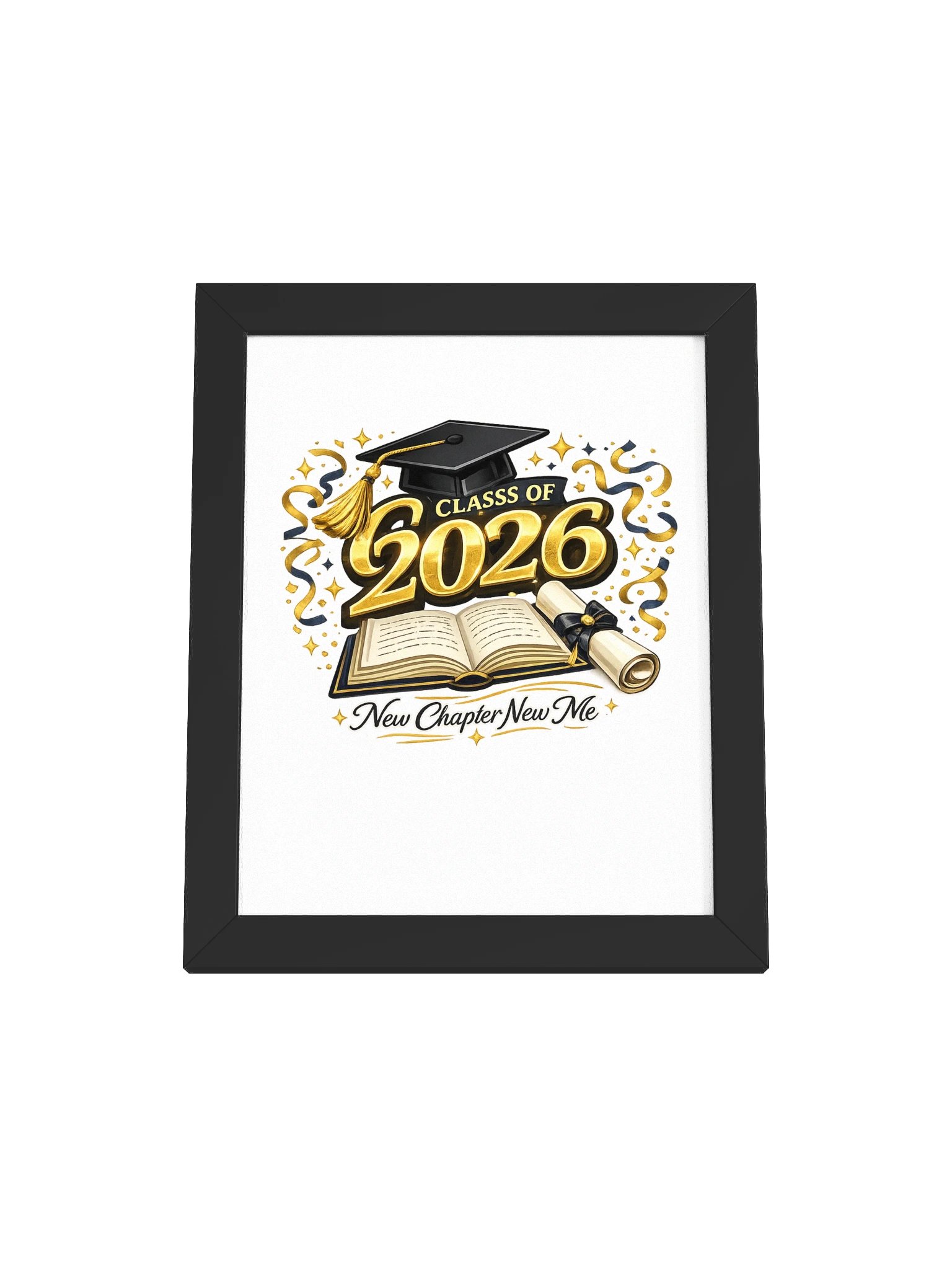 Class of 2026 New Chapter New Me - Framed Poster product image (1)