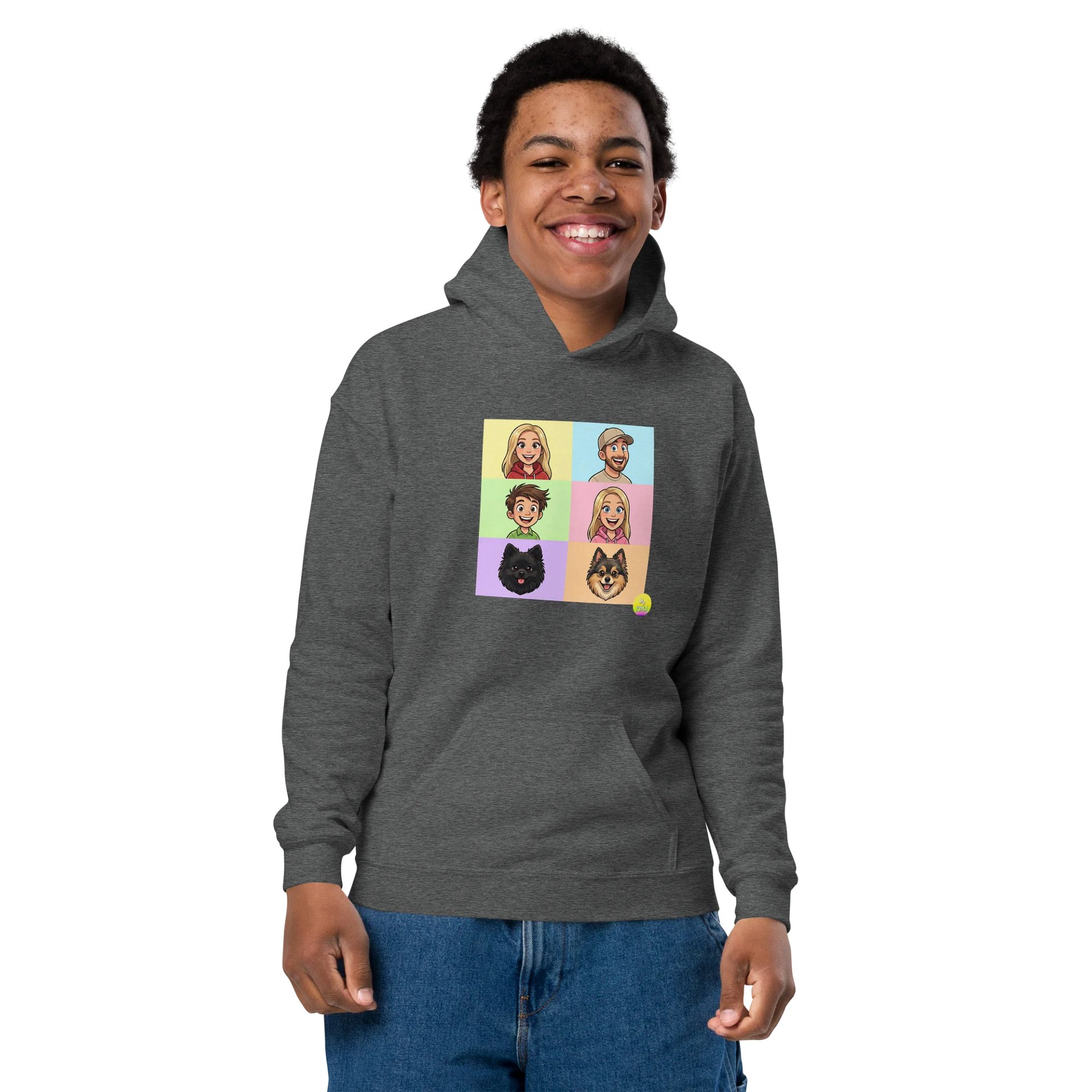 Squares My PB and J Youth Hoodie product image (12)