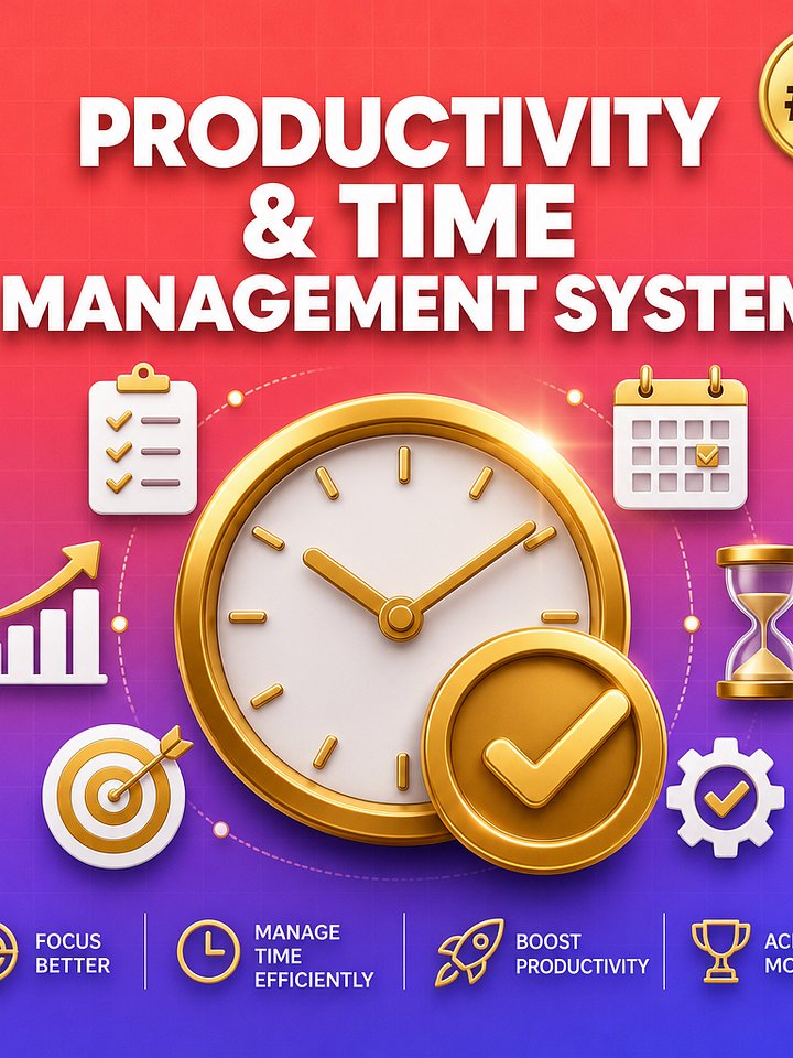 Productivity & Time Management System – Master Your Day, Own Your Results