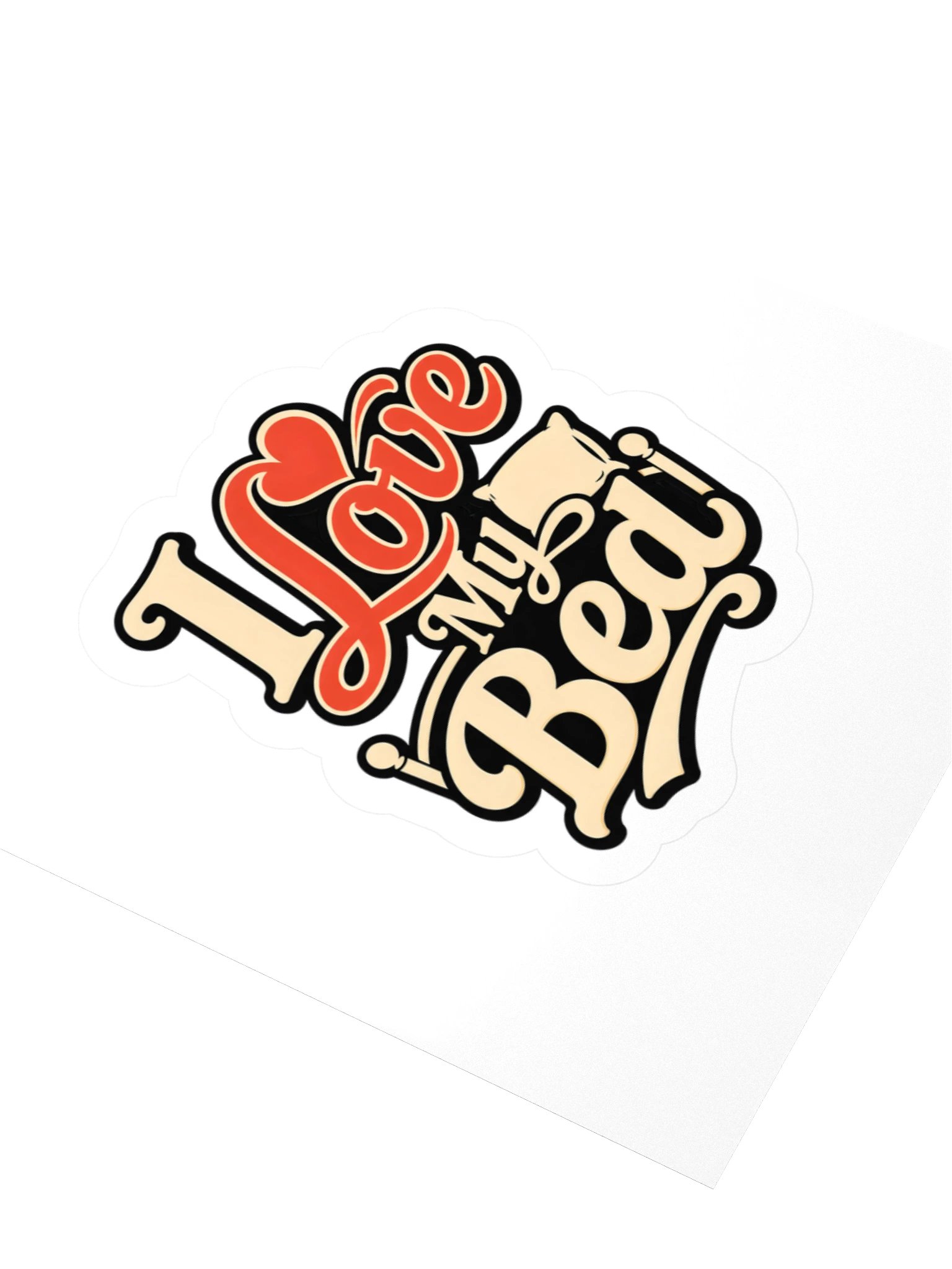 I Love My Bed Sticker product image (3)