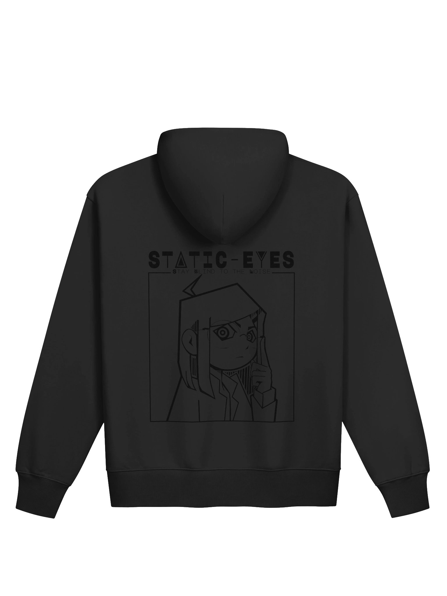 PURE BLACK HOOD STATIC-EYES PROJECT-A0 product image (2)