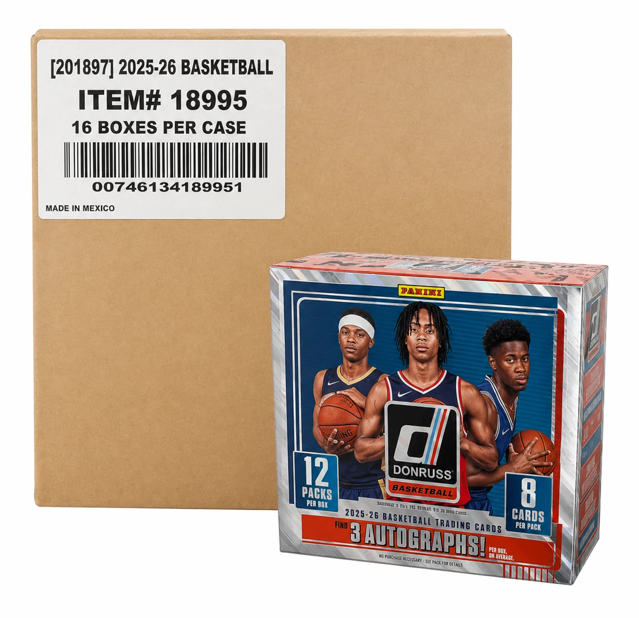FULL CASE: 2025-26 Panini Donruss Basketball Hobby (16 Boxes) product image (1)
