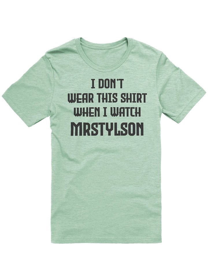 I Don't Wear This Unisex T-Shirt (Black Text) product image (49)