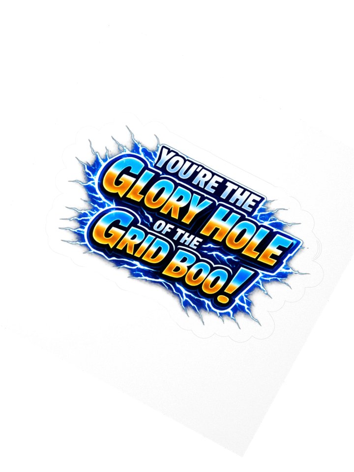 Glory Hole of the Grid 3" x 3" sticker product image (2)