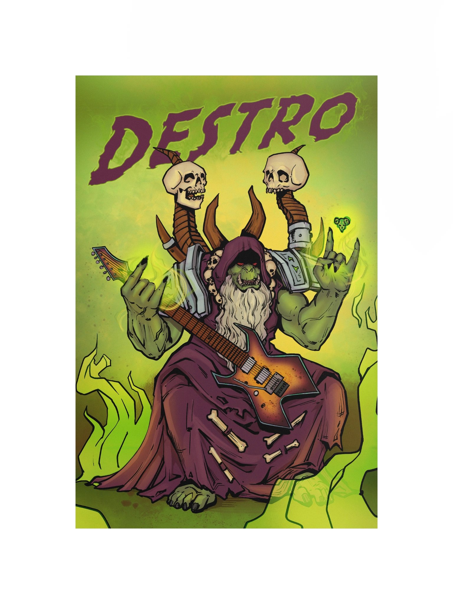 Orc Warlock Matte Poster product image (2)
