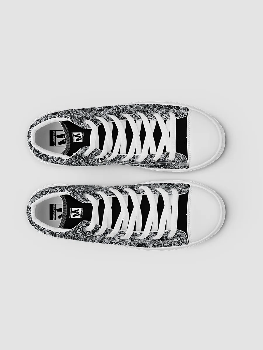 Dark Space Scribble - Men's High Tops | #MadeByMELO product image (6)
