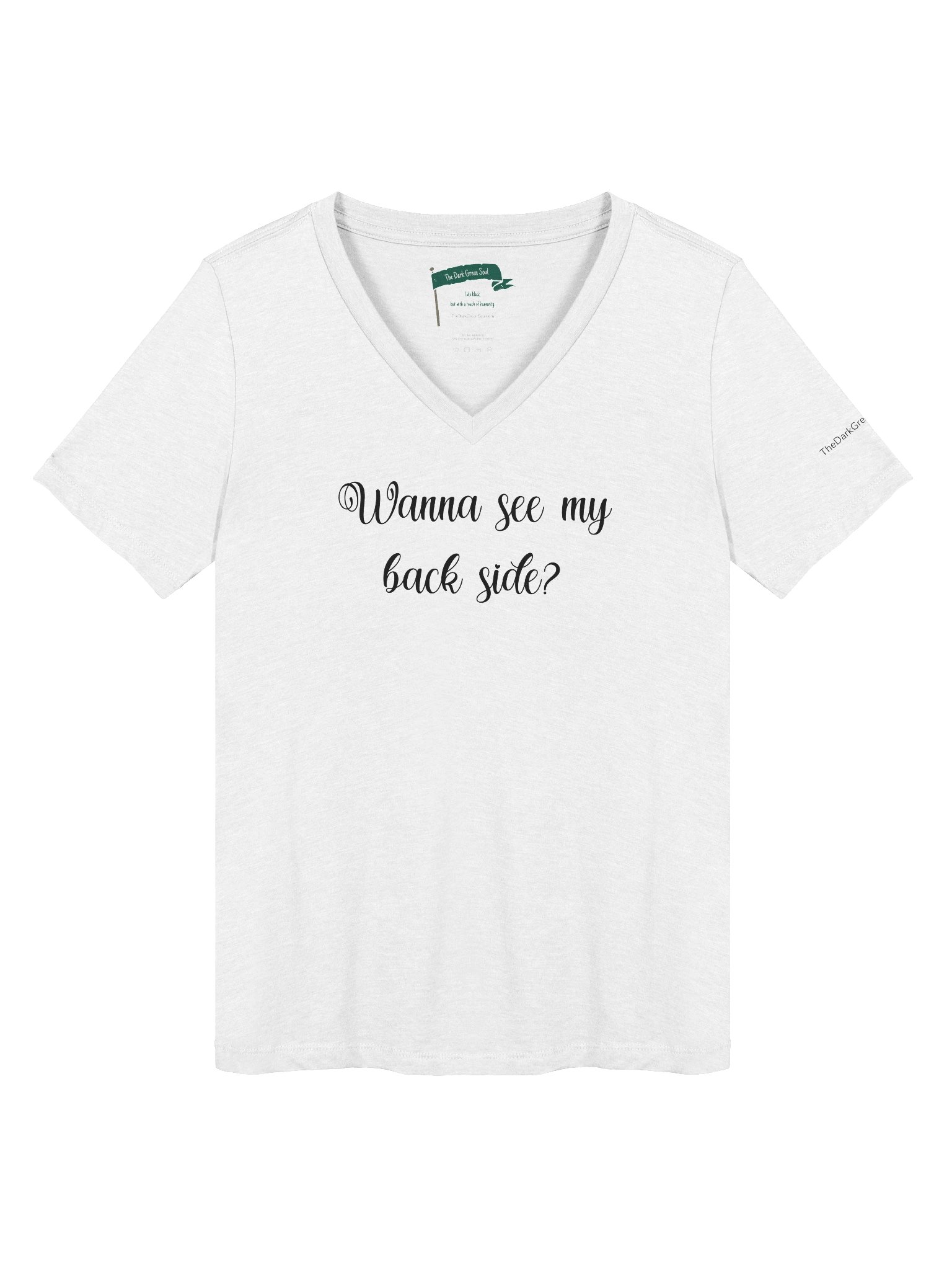 Wanna See My Back Side Black - Women's V-Neck Tee product image (7)